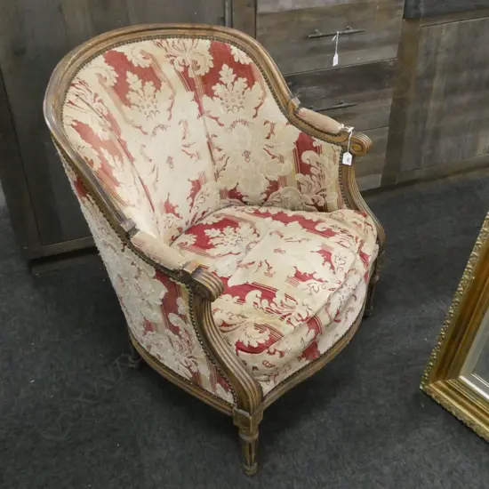 FRENCH STYLE ARMCHAIR WORN