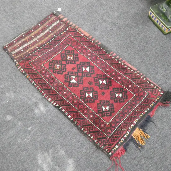 HAND KNOTTED ALL WOOL TURKOMAN LARGE BEDDING BAG 1130x600mm