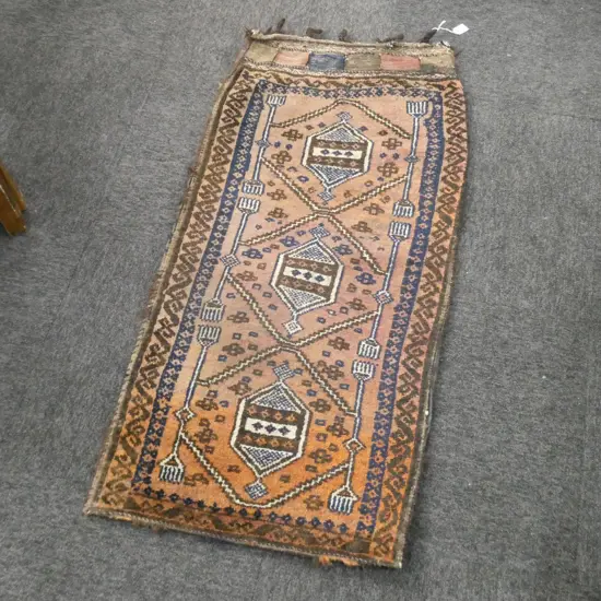 HAND KNOTTED TURKOMAN LARGE BEDDING BAG 1150x570mm