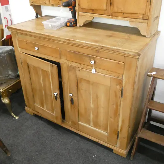 VICTORIAN COUNTRY PINE DRESSER BASE....