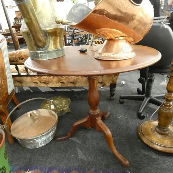 GEORGE III MAHOGANY TILT TOP SIDE TABLE TOP LOOSE 