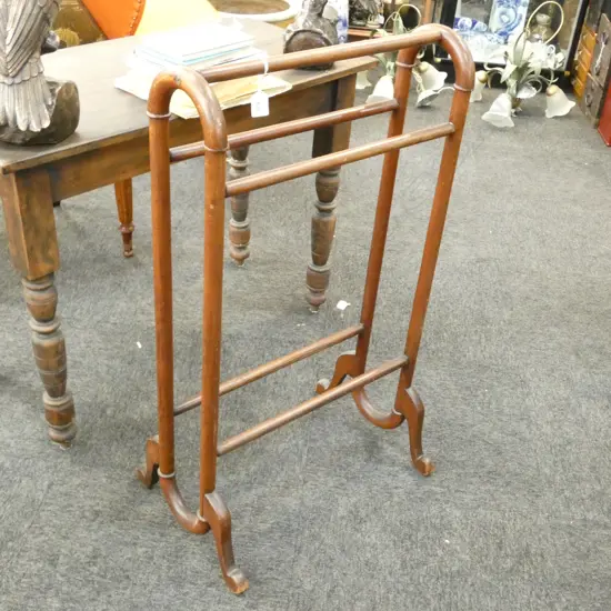 WOODEN VICTORIAN TOWEL RACK W.530mm H.900mm