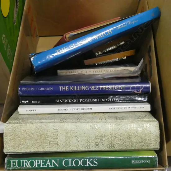 BOX LOT ASST. BOOKS; ANTIQUE INTEREST; SHIPPING EPHEMERA