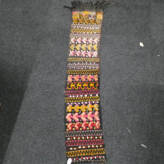 HAND KNOTTED TRIBAL HANGING 1400x270mm