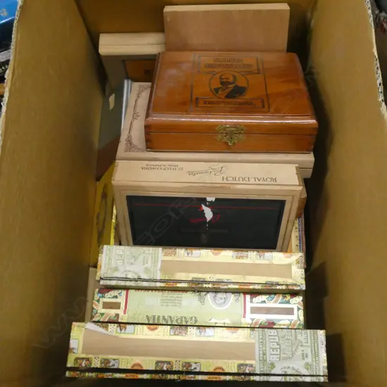 ASST EMPTY CIGAR BOXES
