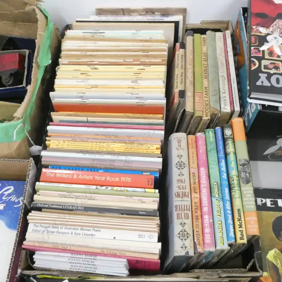 BOX LOT ASST. POETRY BOOKS INCL. NZ