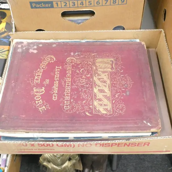 4 VOLS. 19thC ETCHINGS INCL. GUSTAVE DORE