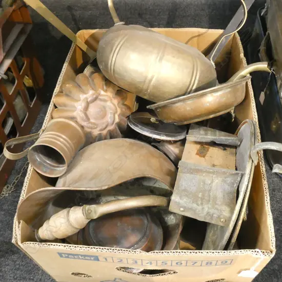 LOT ASST COPPER AND BRASS WARE