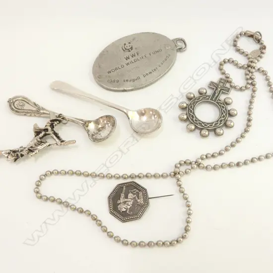 ASST LOT SPOON/PENDANT ETC