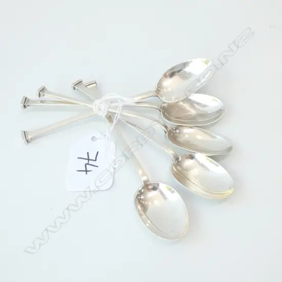 FIVE SILVER COFFEE SPOONS, SHEFFIELD 1918, MAPPIN & WEBB 51 GRAMS