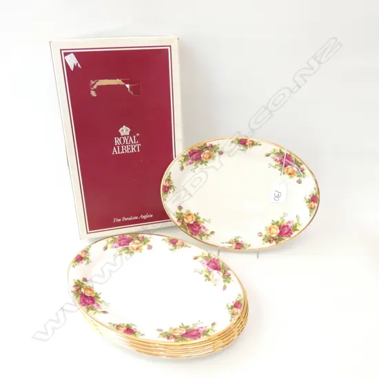 SET OF 5 ROYAL ALBERT OCR OVAL SERVING DISHES BOXED (INDONESIAN)