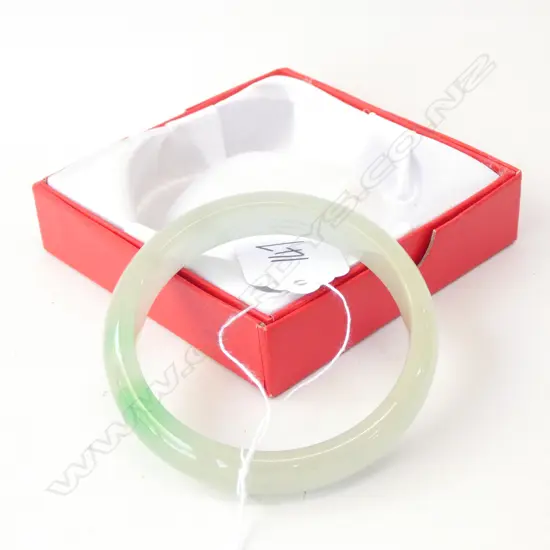 CHINESE PALE JADE BANGLE VIBRANT GREEN HIGHLIGHTS