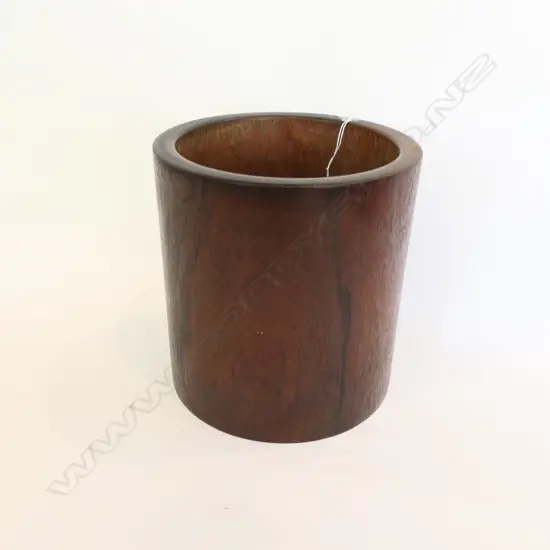 A large Chinese rosewood brush pot