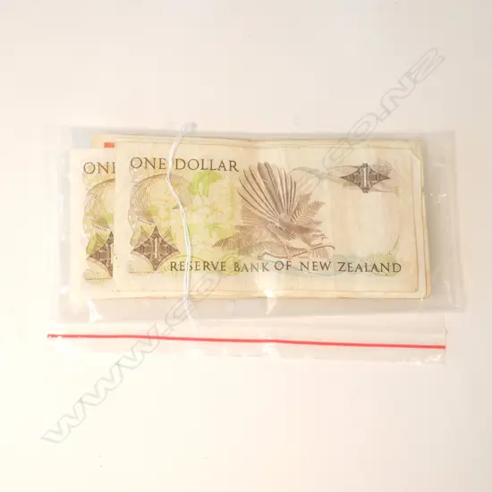 OLD NZ BANKNOTES $10 $5 X 2 $2 $1 X 2