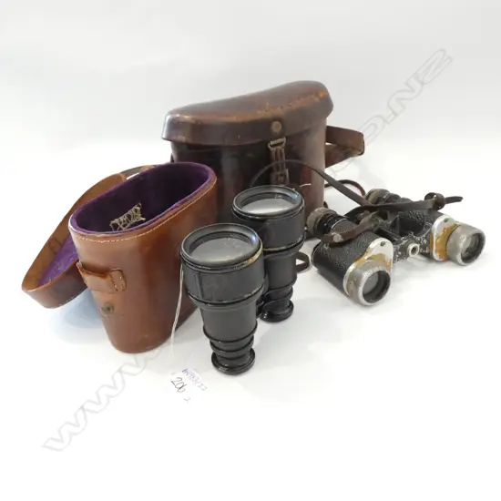 2 VINTAGE BINOCULARS