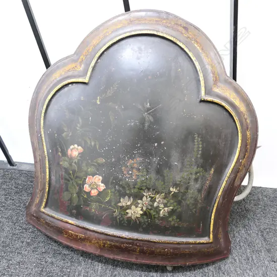 VICTORIAN FIRE SCREEN / STOVE COVER 670MM H