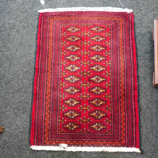 TURKOMAN PERSIAN RUG 88 X 63mm. 69A