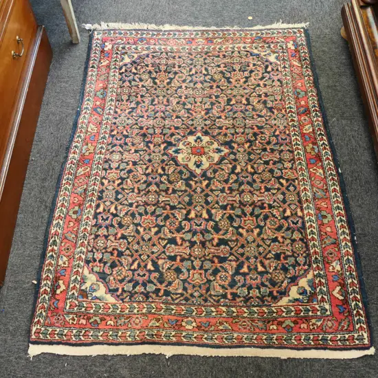 HAND WOVEN ALL WOOL RUG 1380 X 1020MM