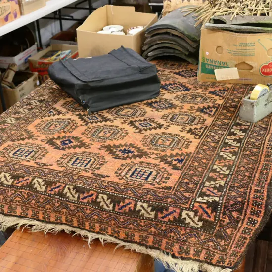 HAND WOVEN ALL WOOL RUG 1140 X 1800MM 