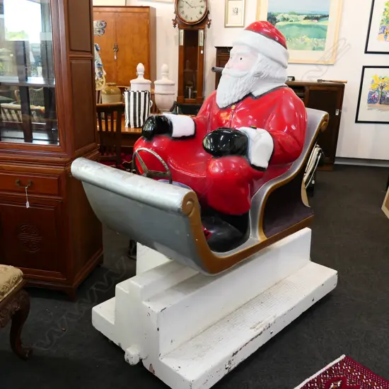 SIT ON SANTA SLEIGH RIDE FIRBREGLASS 1300MM L