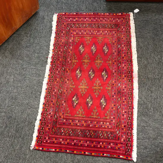 TURKOMAN PERSIAN RUG 94 X 50mm. 144G