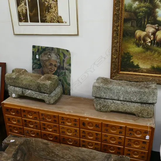 4 GRANITE KOREAN DRUMS L 520 MM