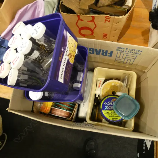 BOX LOT FLY FISHING ACCESSORIES