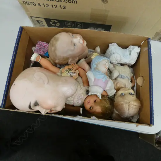 ASST BELLA DOLLS + PORCELAIN DOLLS HEADS SOME A/F 