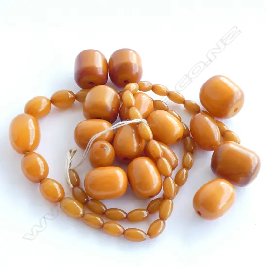 BAKELITE AMBER BEADS