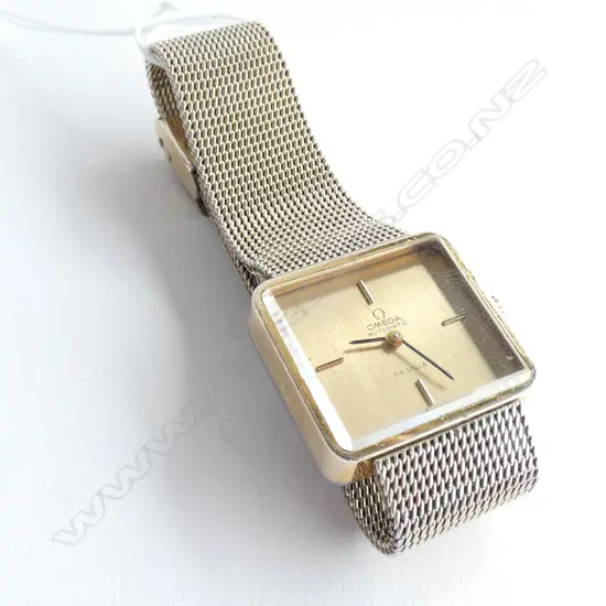 (19496)OMEGA DE VILLE AUTOMATIC WRIST WATCH GOLD/PLATE