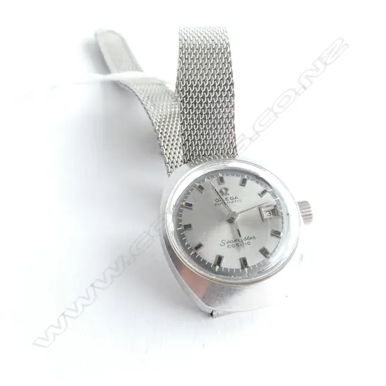 (19496) LADIES VINTAGE OMEGA 'COSMIC' S/STEEL WRIST WATCH