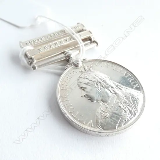 SOUTH AFRICA MEDAL WITH 2 BARS AWARDED TO...