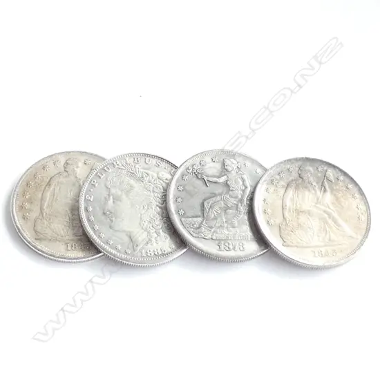 (0033) 4 USA COINS PROBABLY FAKE