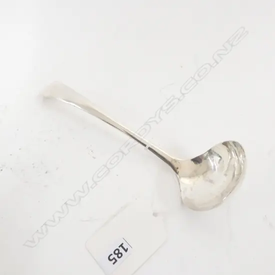 SILVER SAUCE LADLE, POSS THOS CHAWNER c.1780s. 50gm. L.170mm
