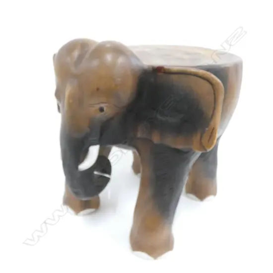 CARVED ELEPHANT STOOL H.350mm