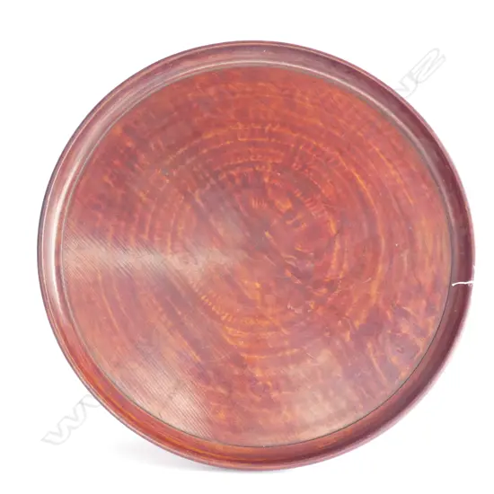 WOODEN CIRCULAR JAPANESE TRAY 565MM DIA...