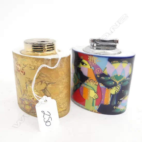 PR ROSENTHAL STUDIO LINE BJORN WIINBLAD TABLE LIGHTERS H. 90MM - 1 GOLD GILD