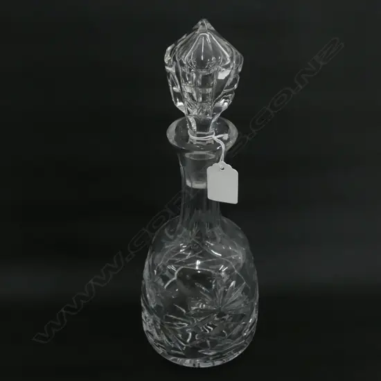VINTAGE CUT CRYSTAL DECANTER MALET BODY H.325mm
