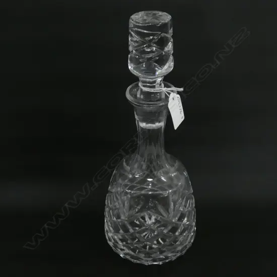 VINTAGE CUT CRYSTAL DECANTER MALET BODY H.310mm