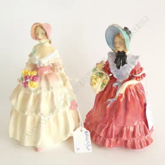 2 R/DOULTON FIGURINES 'IRENE' & 'LADY BETTY' H. 170mm