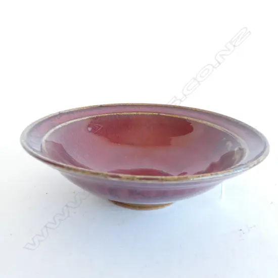 CHINESE RED GLAZE BOWL 150mm dia