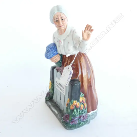 ROYAL DOULTON FIGURINE - BLUEBELL COTTAGE - THANK YOU H. 220MM