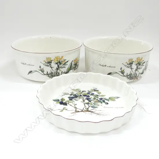 PR VILLEROY & BOCH BOTANICA OVEN TO TABLE WARE DISHES (200X 95MM) & QUICHE DISH (DIA 210MM)