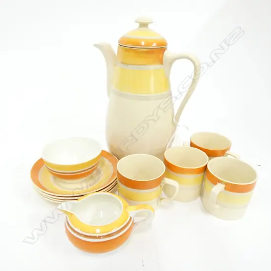 SUSIE COOPER ART DECO COFFEE SETS SOME FAULTS H 220 MM