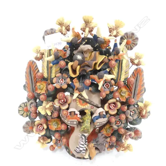 MEXICAN POTTERY NOAHS ARK H.260mm