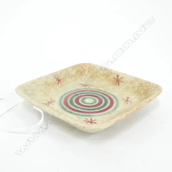 CROWN LYNN FRANK CARPAY PIN DISH STAMPED CROWN LYNN TO BASE