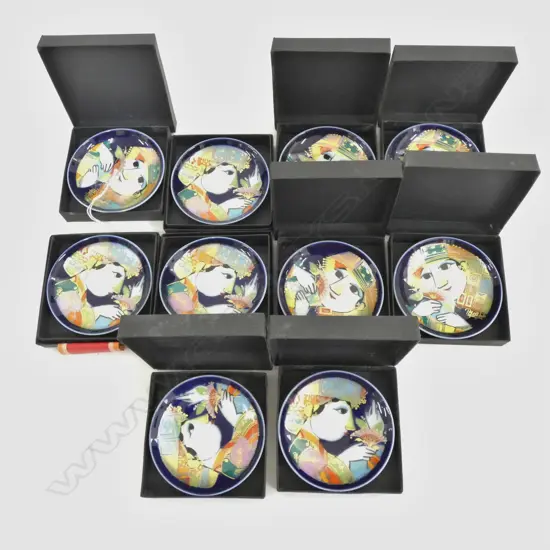 10 SM BOXED ROSENTHAL STUDIO LINE COLLECTABLE PLATES DIA. 95MM