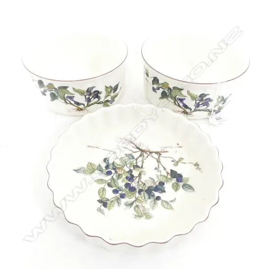 PR VILLEROY & BOCH BOTANICA SOUFFLE DISHES (DIA 165MM) & QUICHE DISH (DIA 210MM)