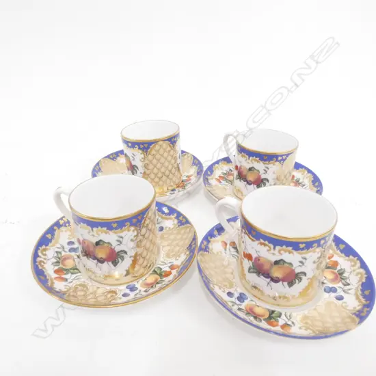 SET OF 4 SPODE REPRODUCTION COFFEE SET