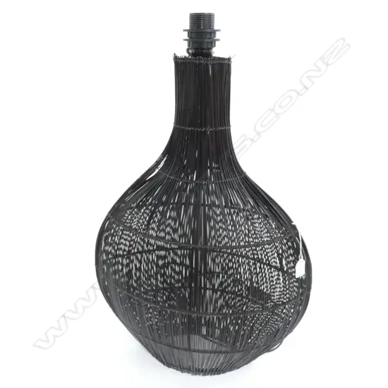 CONTEMPORARY BLACK CANE LAMP H.740mm
